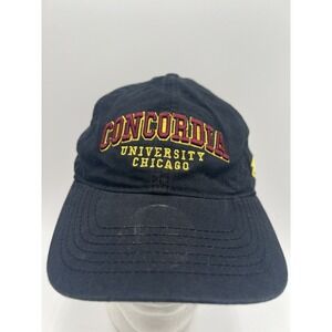 Vintage Concordia‎ University Chicago Adjustable Strap Baseball Cap Hat Legacy